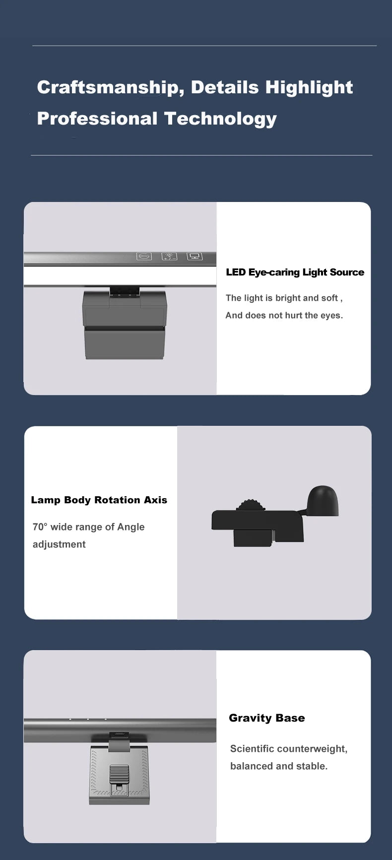 Aesthetic LED Computer Monitor Light Bar