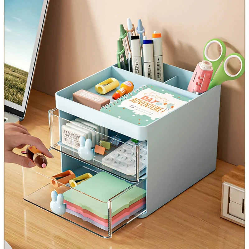 Aesthetic Multi-Layer Desktop Storage
