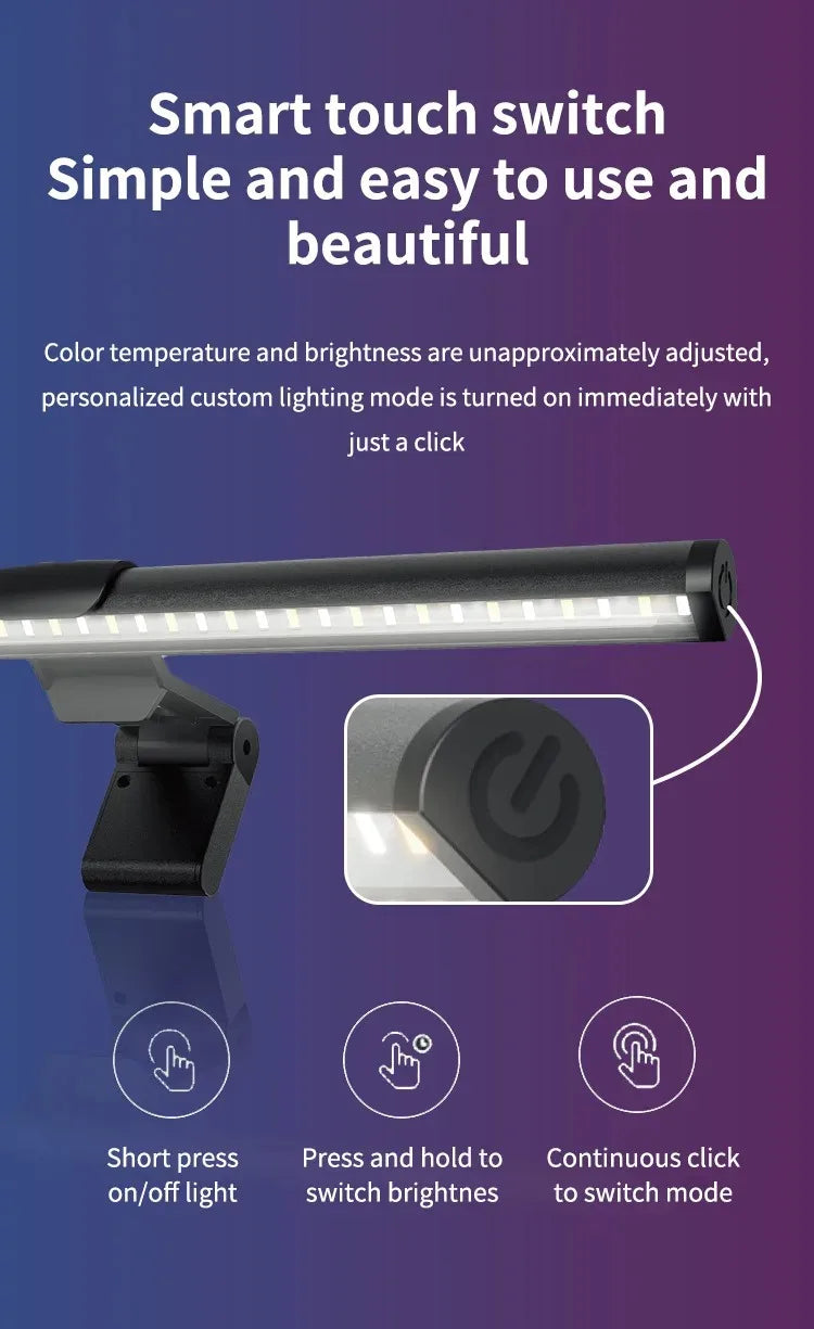 Aesthetic LED Computer Monitor Light Bar