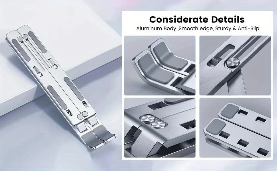 Ergonomic Adjustable Aluminum Laptop Stand