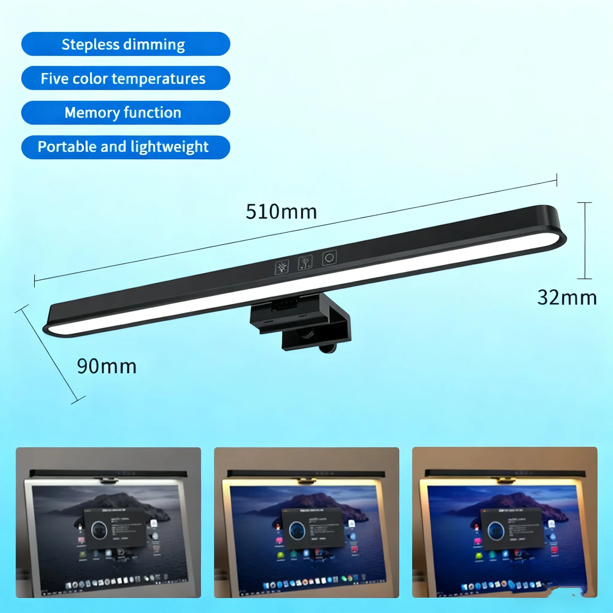 Aesthetic LED Computer Monitor Light Bar