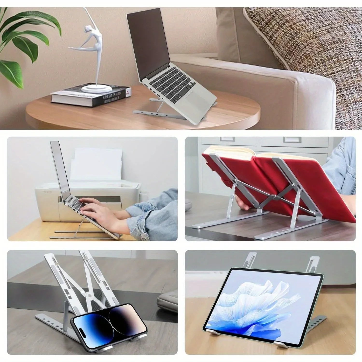 Ergonomic Adjustable Aluminum Laptop Stand