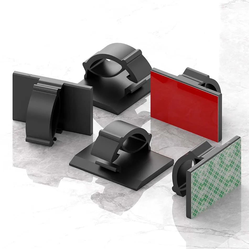 Self-Adhesive Desktop Cable Management Clips