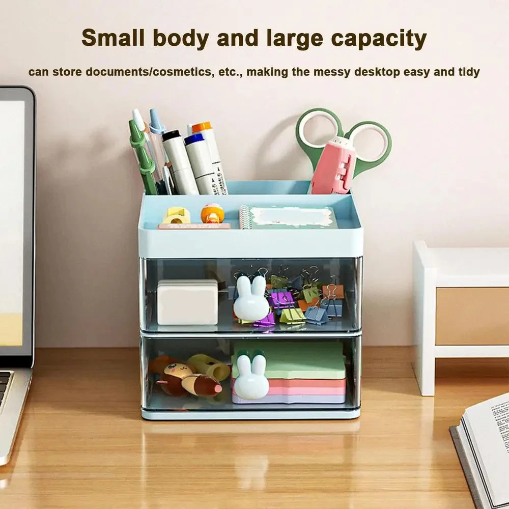 Aesthetic Multi-Layer Desktop Storage