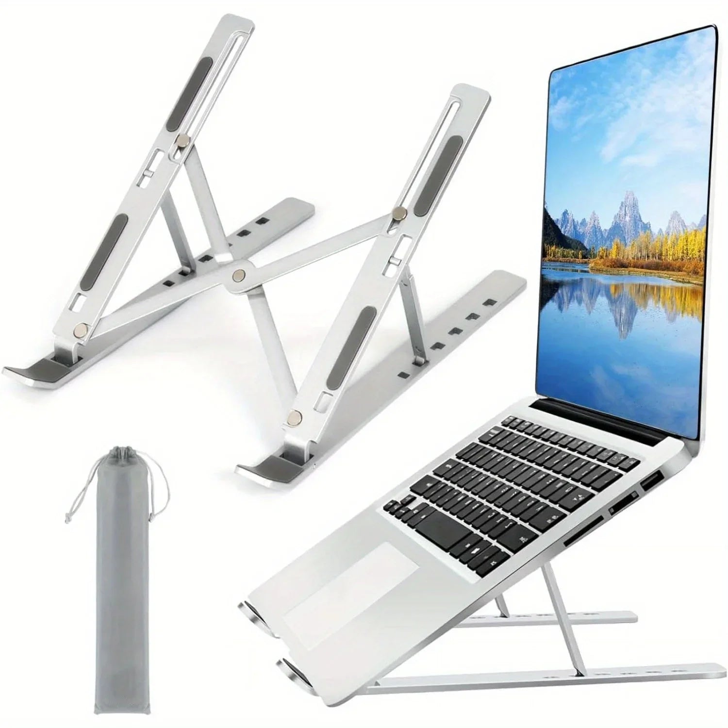 Ergonomic Adjustable Aluminum Laptop Stand