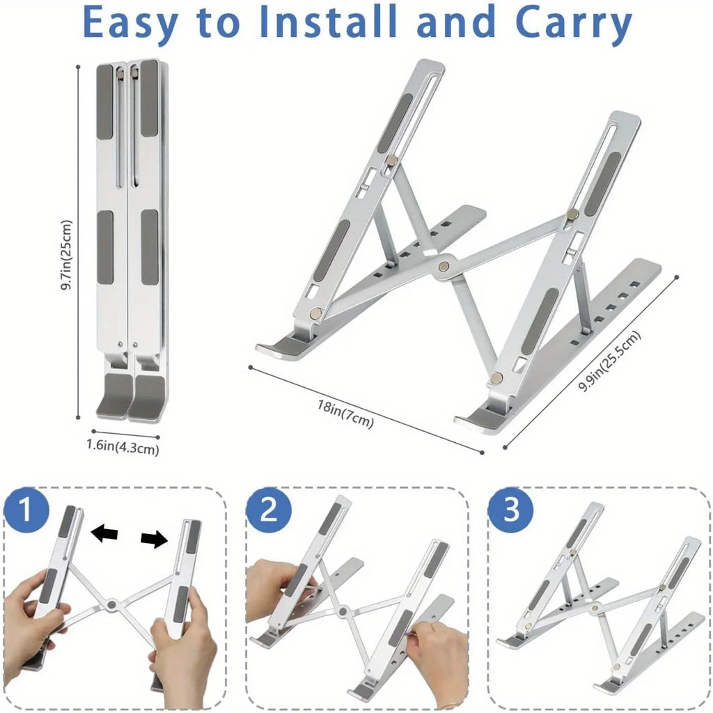 Ergonomic Adjustable Aluminum Laptop Stand